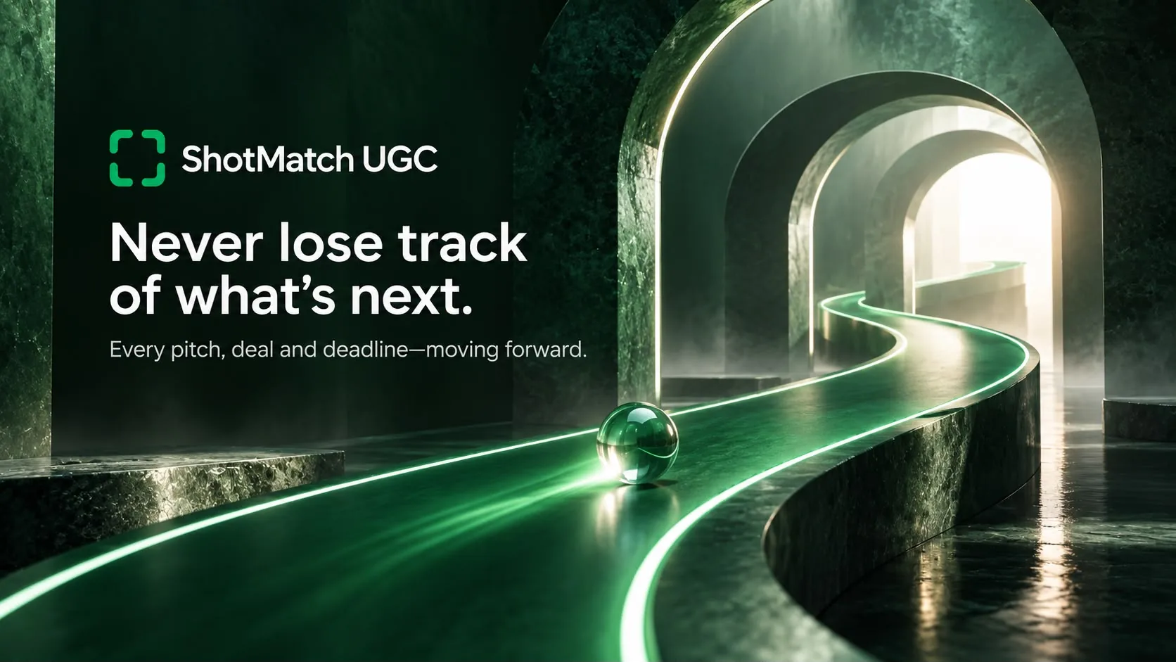 Never lose track of what’s next. Every pitch, deal and deadline, moving forward.